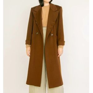 Vintage Wool Trench Coat